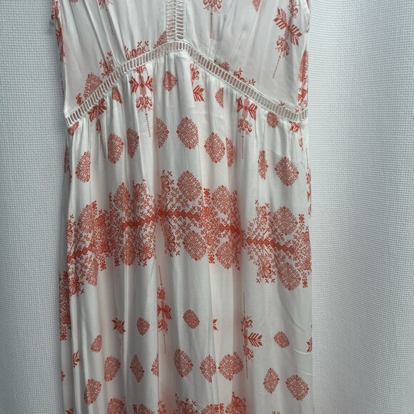BB Dakota Women White‎ Southwestern  Print Maxi Dress Babydoll Empire Waist 2 - Picture 4 of 10